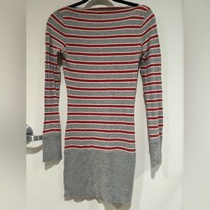 Free People Long Sleeve Striped Mini Dress Size S